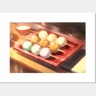 Delicous Japanese Food Dango - Anime Wallpaper Posters and Art